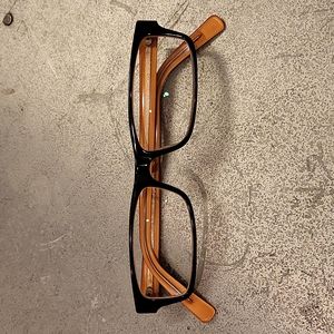 Vintage Prada Glasses Frames Black and Orange